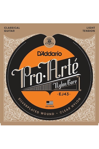 D'Addario EJ43 Klasik Tel Set Light Tension Silver