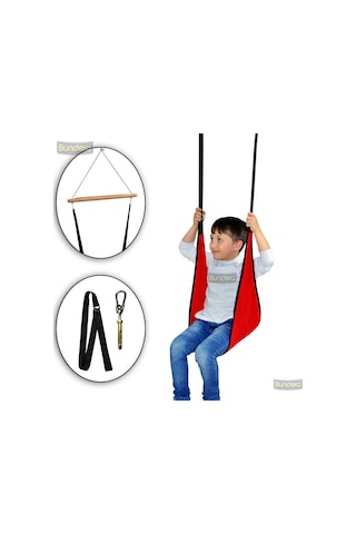 Bundera Damla Salıncak Çocuk Piknik Bahçe Salıncağı Spor Hamak Kırmızı