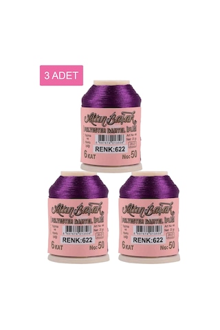 3 Adet Altınbaşak Oya Ve Dantel İpi 20 Gr - Royaleks - No: 622