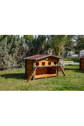 4 Yuvalı Kedi Evi Mamalıklı