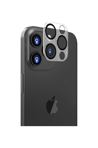Apple Uyumlu iPhone 13 Pro Max Cl-05 Kamera Lens Koruyucu Cam Koruma Renksiz