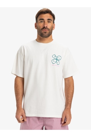 Quiksilver Hw Ouitside Inside Ss Erkek Kısa Kollu Tişört Eqyzt08032 Beyaz Beyaz