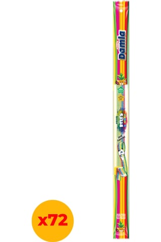 Tayaş Damla Sour Belts Licorice Rainbow Karışık Mix 72 x15 G