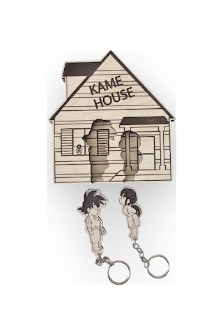 Dalyan Dragon Ball - Kame House Anahtarlık Seti , Anahtar Askısı