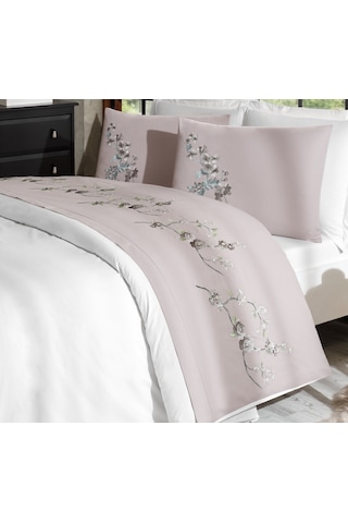 Özdilek Akfil Boutique -florest Bej- Çift Kişilik Nevresim Takımı Bej