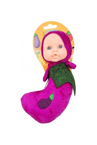Askılı Meyve Kostümlü Bebiş Bebek 4'lü Set Peluş Meyve Tasarımlı Mini Oyuncak Bebekler