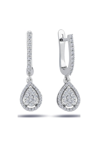 Lova Pırlanta Taşlı Damla Küpe - 3010019