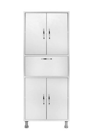 Moonlife 5 Kapaklı Çok Amaçlı Dolap Beyaz