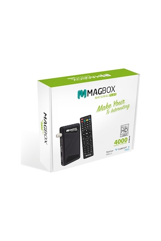 MAGBOX NATURAL PLUS FULL HD + USB MİNİ HD UYDU ALICISI TKGSLİ + Y