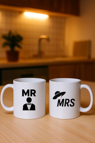 Sevgili Aşk Çift Kupa Bardak 2 Adet Scarlet