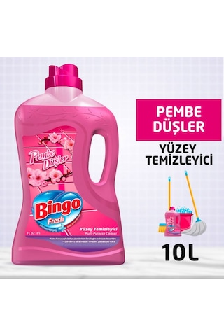 Bingo Fresh Yüzey Temizleyici Pembe Düşler 4 x 2500 ML