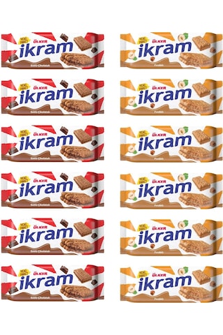 Ülker İkram 84 Gr Çikolatalı Ve Fındıklı 12 Li Karma Paket