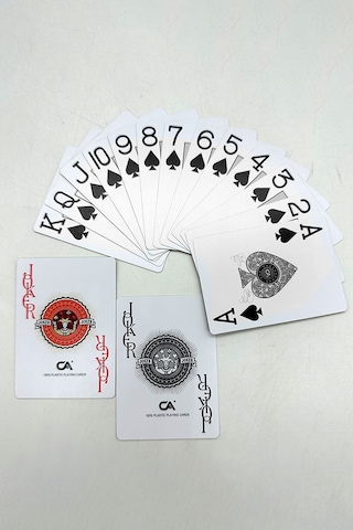 Jumbo Pvc Su Geçirmez İskambil Blackjack Oyun Kağıdı Cin885s