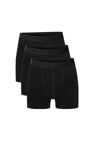 Erkek Pamuklu 3'lü Beyaz Atlet Ve 3'lü Siyah Boxer 6 Parça Set