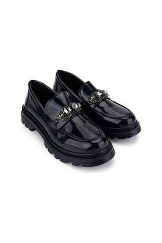 Tamer Tanca Kadın Vegan Lacivert Loafer Ayakkabı 817 2399 Bn Ayk Sk23/24 Lacı Acma Lacivert