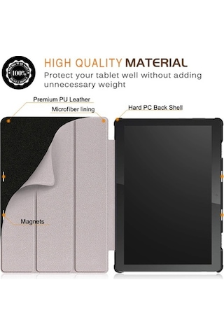 Duxweel Lenovo Uyumlu Tab M10 Fhd Rel Tb-X605Fc Tb-X605Lc Lüx Kılıf