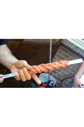 Paslanmaz Çelik Adana.Urfa Kebap Şiş 6 Adet 55Cm N11.522
