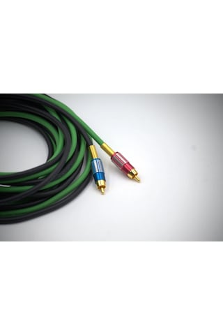 Bakır Amfi Rca Kablosu - 2 Giriş 4 Çıkış Anfi Rca Kablosu - 5 Metre - El Yapımı Tam Bakır - 5 Metre