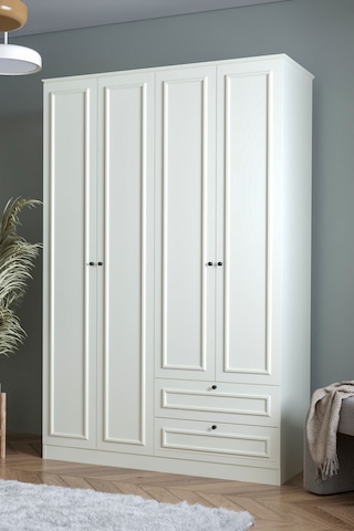 Sarmobi Mira 4 Kapaklı 2 Çekmeceli Dolap 54mra600108ayay Bej