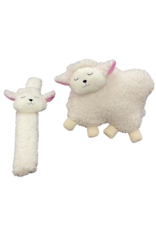 Tosbai Araba Boyun Yastığı Ve Emniyet Kemeri Kılıfı Seti Hayvan D