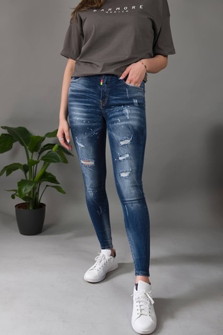 Barmore Mavi Kadin Jean Mavi