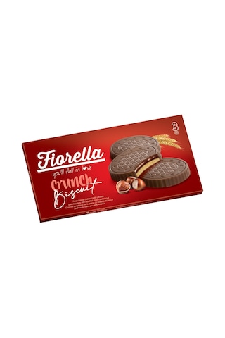Fiorella Fındık Kremalı Çikolatalı Bisküvi 22,5 Gr. 3 lü (3 Paket)
