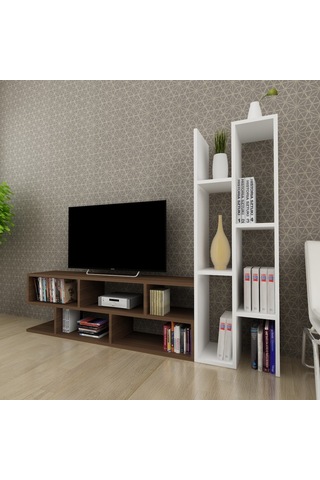 Moonlife Joungle Tv Ünitesi Ceviz Beyaz Ceviz