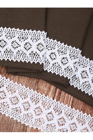 Kruzhevo Nakış Ve El İşi İçin Örgü Boncuk Şerit 75 Mm 10 M 160251870