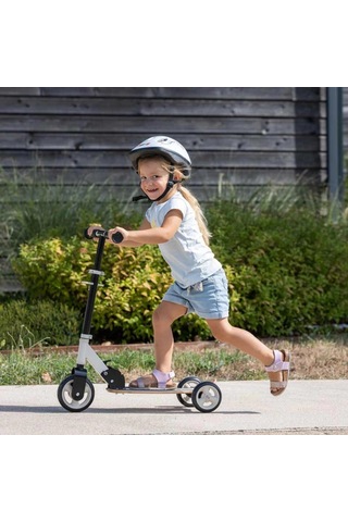 Ahşap 3w Katlanabilir Scooter 7600750908 Siyah