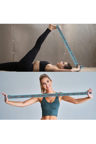 Trendpoint 9 Farklı Seviyeli Direnç Bandı Spor Egzersiz Aerobik Pilates Squat Lastiği Fitness Yoga