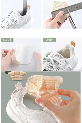 Ortopedik Spor Ayakkabı Topuk Vurma Önleyici Koruyucu 10mm Bej