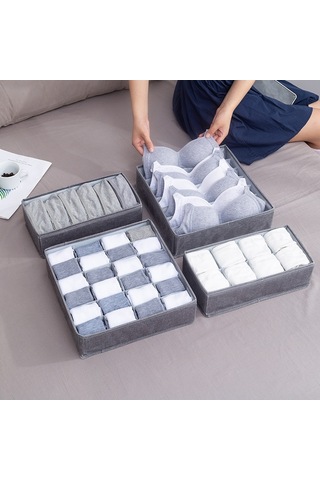 Sones Katlanabilir Çekmeceli Giysi Saklama Kutusu, Özellikler: 6 Izgara Yeşil Diğer