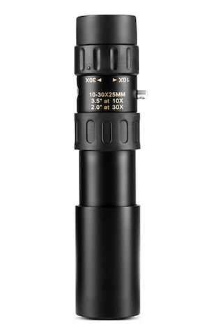 Yaozixa Tüm Metal 10-30x25 Bak4 Prisma Monoküler Teleskop - Yüksek Kaliteli Lensli, Fmc Filmi, Taşınabilir Çanta İle %90 Işık Geçirimi