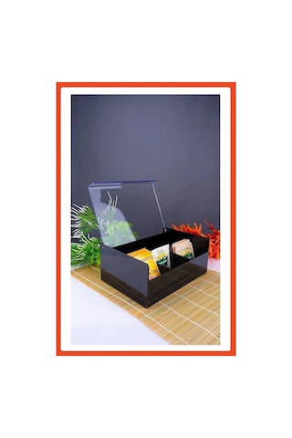 Plastik 6 Bölmeli Çay Kutusu - Poşet Çay Kutusu, Bitki Çay Kutusu