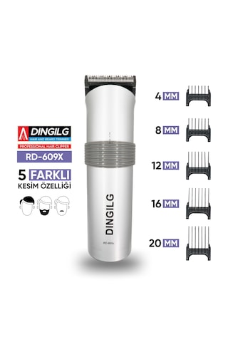 Şarjlı Hız Ayarlı Saç Sakal Tıraş Makinesi Erkek Kişisel Bakım Rd-609x 8 Saat
