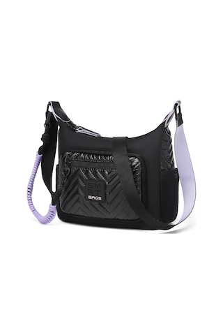 Smart Bags Parlak Kumaş Çapraz Askılı Kadın Postacı Çantası 3251 Siyah