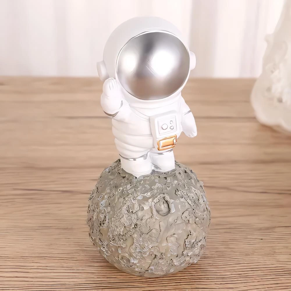Lüks Modern Astronot Figür Biblo 12 Cm Ev Ofis Masa Süsü Dekoratif Uzay Temalı Hediyelik Heykel