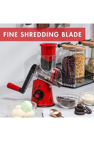 Maoyaya Gdl Kranklı Peynir Rendesi, Yeşil 3'lü Değiştirilebilir Bıçağı Açık Yeşil