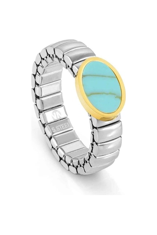 Extension - Yüzük - Oval Sarı Altın Fin, Turquois 001