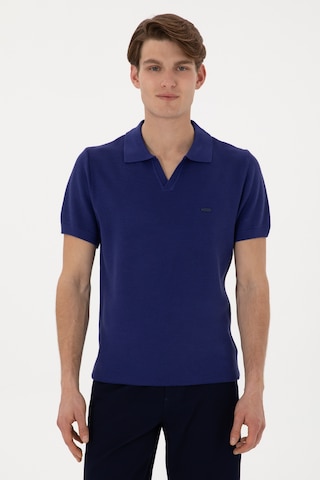 U.S. Polo Assn. Erkek Slim Fit Polo Yaka Açık Lacivert Tişört 50299409-VR059