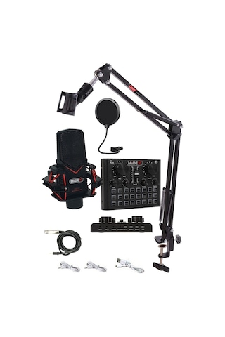 Midex Gmx-1 Record Set Condenser Mikrofon Ses Kartı Canlı Yayın