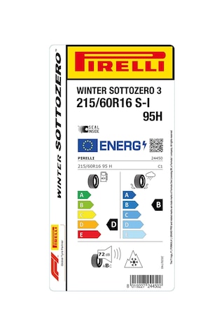 Pirelli 215/60 R16 95H Winter Sottozero 3 S-i Kış Lastiği 2025