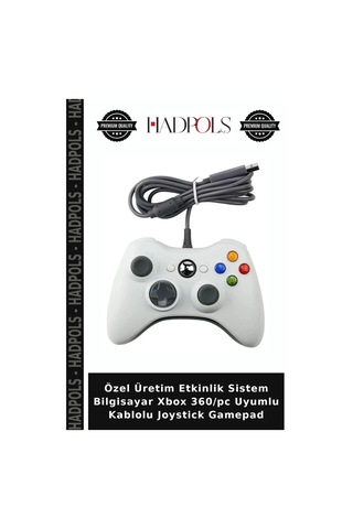 Özel Üretim Etkinlik Sistem Bilgisayar Xbox 360/pc Uyumlu Kablolu Joystick Gamepad