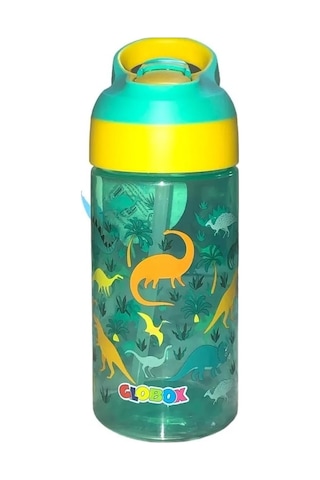 Globox Tritan Dinazor Desen Matara 500 ML Yeşil - Sarı