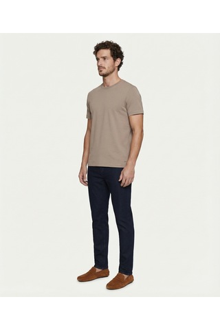 Yargıcı Regular Bisiklet Yaka Kısa Kol T-shirt 26yets9004x 025 Vizon