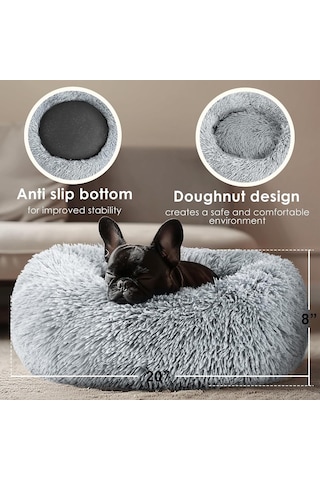 Ayrex Köpek Ve Kedi Yatağı, İç Mekan Kedileri İçin 50,8 Cm Kedi Yatağı, Yavru Ve Yavru Kedi İçin Sakinleştiric