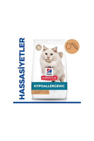 Hills Hypoallergenic Yumurta Ve Böcek Proteinli Yetişkin Kedi Maması 7 Kg