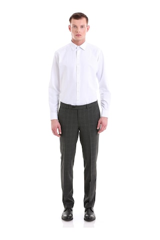 Hatemoğlu Mavi Slim Fit Baskılı Pamuklu Slim Yaka Uzun Kollu Klasik Gömlek Mavi