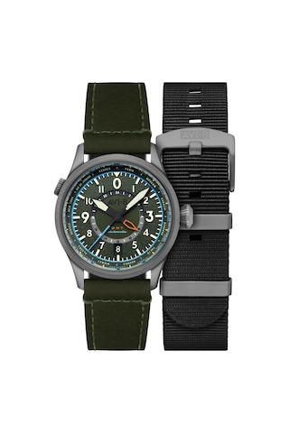 Avı-8 Flyboy Wingman Worldtimer Gmt Av-4120-05 Otomatik Erkek Kol Saati Gri