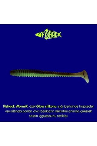 Silikon Kurt Yem - 4,2g 105mm - Turna/levrek Silikonu - 1 Adet - Gri/beyaz - Karides Kokulu